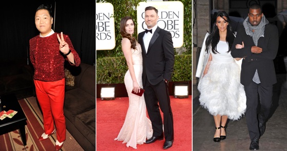 Psy, Megan Fox, Brian Austin, Kim Kardashian, Kanye West Psy, Megan Fox, Brian Austin, Kim Kardashian, Kanye West